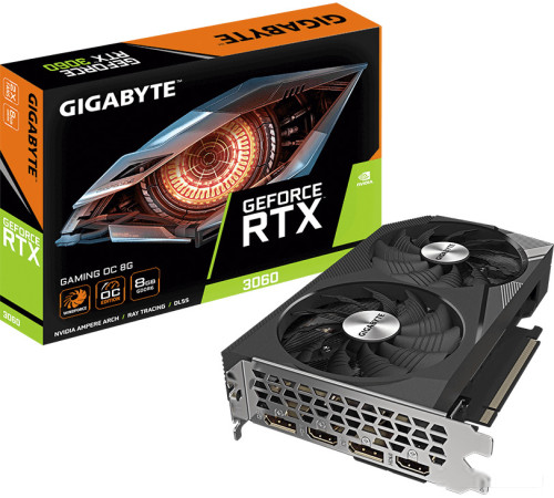 Видеокарта Gigabyte GeForce RTX 3060 Gaming OC 8G rev. 2.0 GV-N3060GAMING OC-8GD 2.0