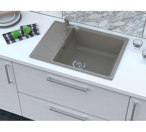 Кухонная мойка GranFest GF-V-680L песочный