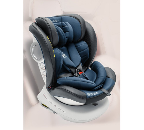 Детское автокресло Amarobaby Champion Isofix AMARO-2008CH-Se/Si серый/синий