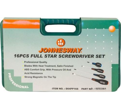 Набор отверток Jonnesway D04PP16S 16 предметов