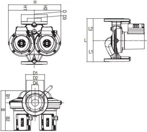 Циркуляционный насос DAB D 110/250.40 T