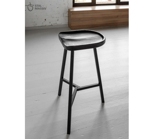 Табурет Stal-Massiv PopART-65 черный/черный
