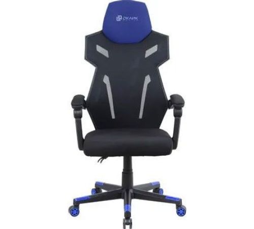 Игровое геймерское кресло Оклик 111G черный/синий