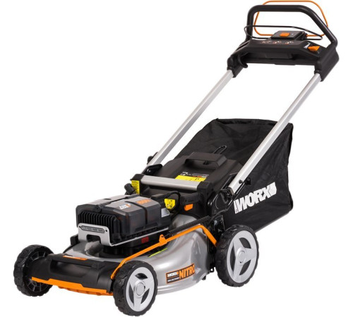 Газонокосилка Worx WG761E с 4-мя АКБ