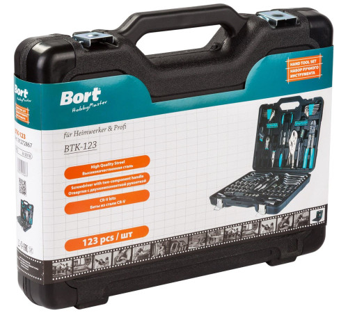 Универсальный набор инструментов Bort BTK-123 123 предмета