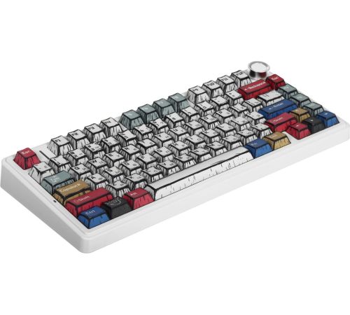 Клавиатура AULA F75 Comic Keycap, Leobog Graywood V3
