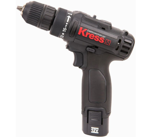 Дрель-шуруповерт Kress KU201.2 с 2-мя АКБ, сумка