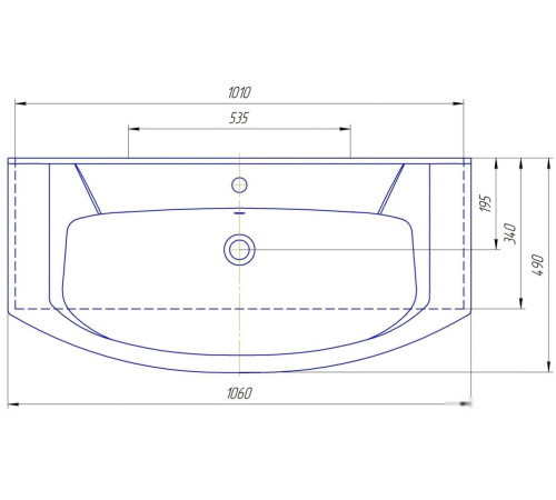 Умывальник Kirovit Элеганс 1050
