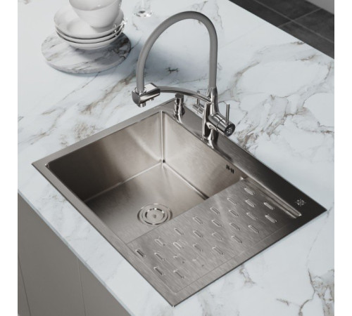 Кухонная мойка РМС MRK-6350L с дозатором