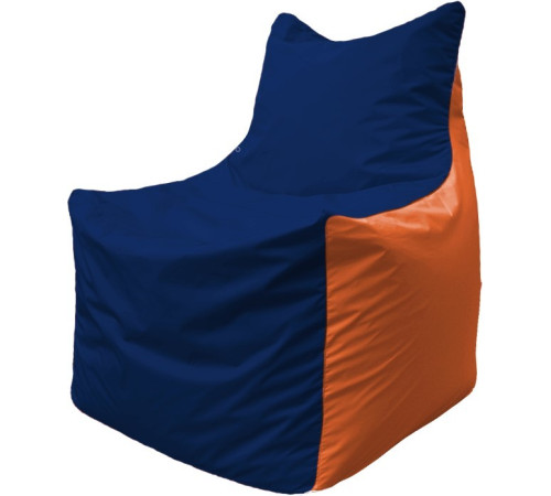 Кресло-мешок Flagman Фокс Ф2.1-45 синий темный/оранжевый