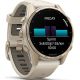 Умные часы Garmin Fenix 8 Sapphire 43мм золотистый, дымчато-серый ремешок