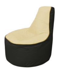 Кресло-мешок Flagman Трон Т1.1-2024 бежевый/черный