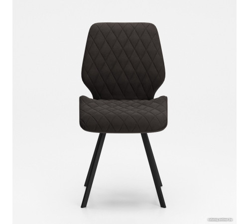 Стул Табурет Ромео Бренди 28 коричневый/черный каркас