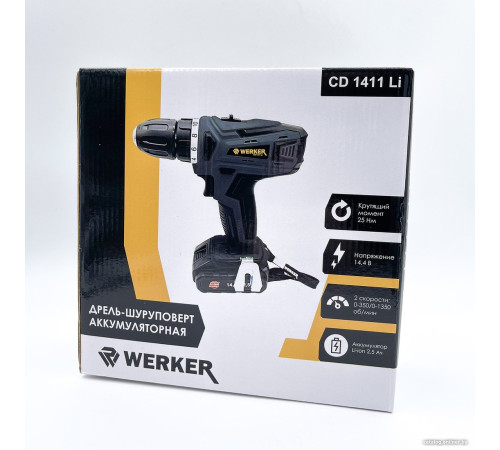 Дрель-шуруповерт Werker CD 1411 Li с 1-м АКБ