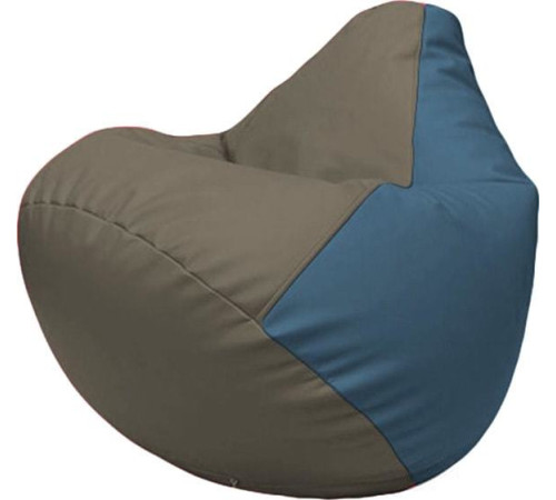 Кресло-мешок Flagman Груша Макси Г2.3-1703 серый/синий