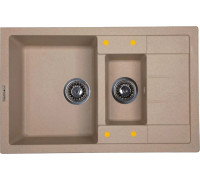 Кухонная мойка Ecoshtein Rechteck 781.5 бежевый