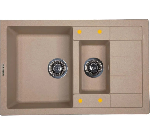 Кухонная мойка Ecoshtein Rechteck 781.5 бежевый
