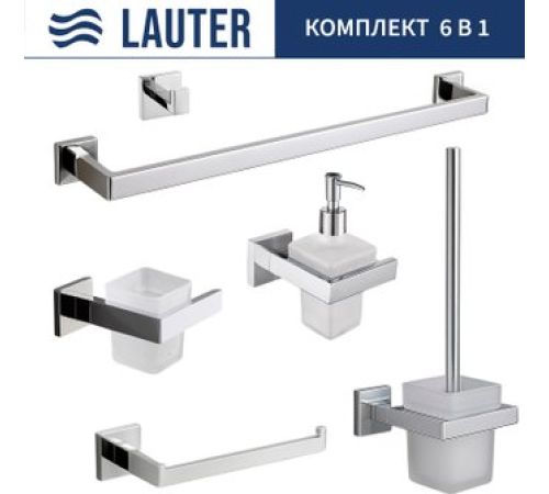 Набор аксессуаров для ванной Lauter 21SH71061+21SH71091+21SH71071+21SH71091+21SH71011+21SH71111 Chrome, 6 предметов