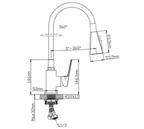 Смеситель Diadonna D170-41QH