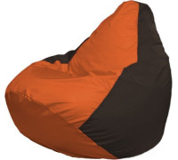 Кресло-мешок Flagman Груша Макси Г2.1-218 коричневый/оранжевый