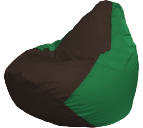 Кресло-мешок Flagman Груша Макси Г2.1-321 зеленый/коричневый