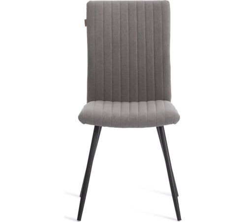 Стул TetChair Monte Carlo флок серый/черный