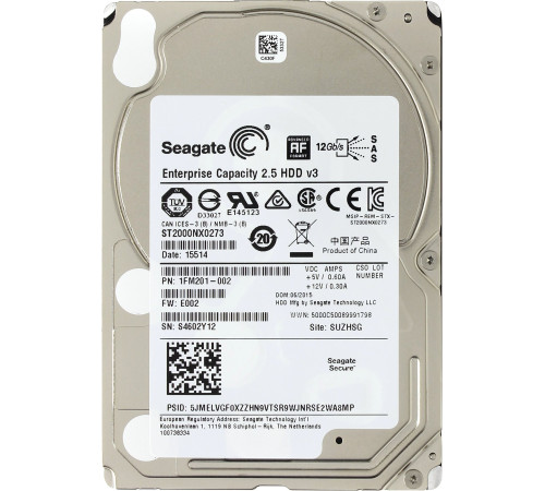 Жесткий диск  Seagate Enterprise Capacity 2TB ST2000NX0273