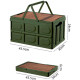 Органайзер для хранения Happy Home складной со столиком и ручками HH-004 30 л зеленый