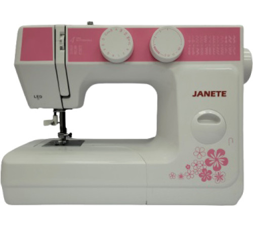 Электромеханическая швейная машина Janete 989 розовая
