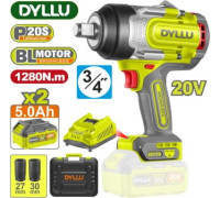 Гайковерт Dyllu DTCD1B128 с 2-мя АКБ, кейс
