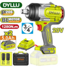 Гайковерт Dyllu DTCD1B128 с 2-мя АКБ, кейс