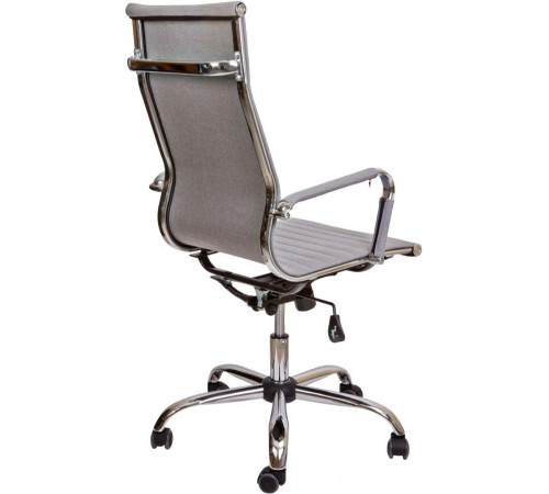 Кресло AksHome Elegance Chrome ткань, серый