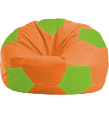 Кресло-мешок Flagman Мяч Стандарт М1.1-215 оранжевый/салатовый
