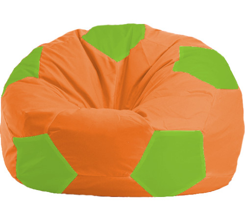Кресло-мешок Flagman Мяч Стандарт М1.1-215 оранжевый/салатовый