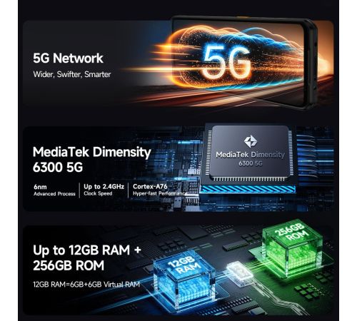 Телефон Ulefone Armor 25T Pro 8GB/256GB черный