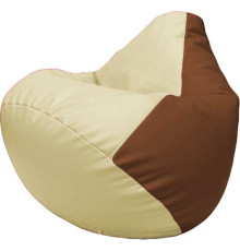 Кресло-мешок Flagman Груша Макси Г2.3-1007 светло-бежевый/коричневый