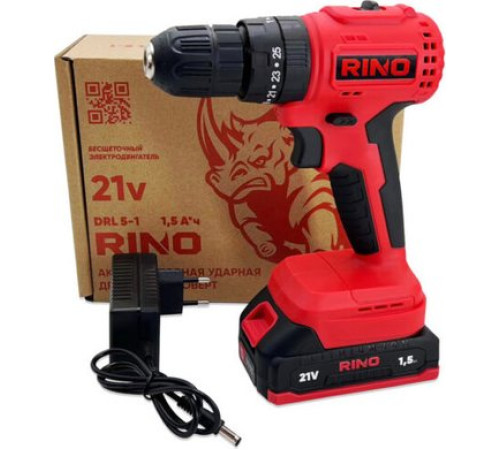 Ударная дрель-шуруповерт RINO DRL5-1 с 1-им АКБ