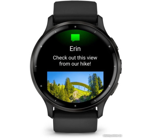 Умные часы Garmin Venu 3 черный, с силиконовым ремешком
