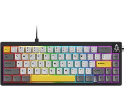 Клавиатура Ajazz AK650 Wired серый/белый/желтый, Ajazz Bright Moon