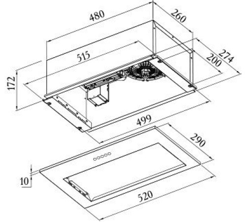 Кухонная вытяжка ZUGEL ZHI525B