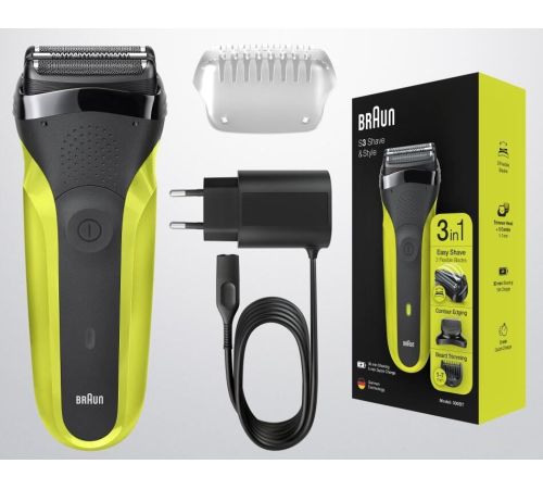 Электробритва Braun Series 3 Shave&Style 300BT зеленый