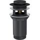 Умывальник Lauter 21842 + Cascade 21СК0655BS с донным клапаном 21190B черный матовый