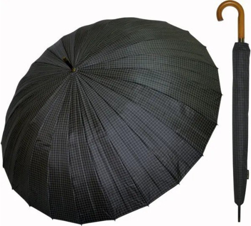 Зонт-трость Ame Yoke L65-24CH-2 черный