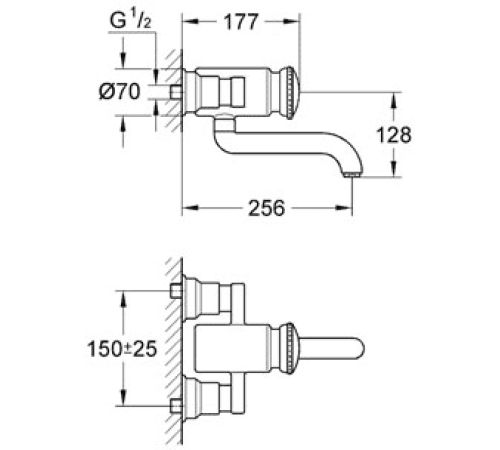Смеситель  Grohe Contromix Public 36113000