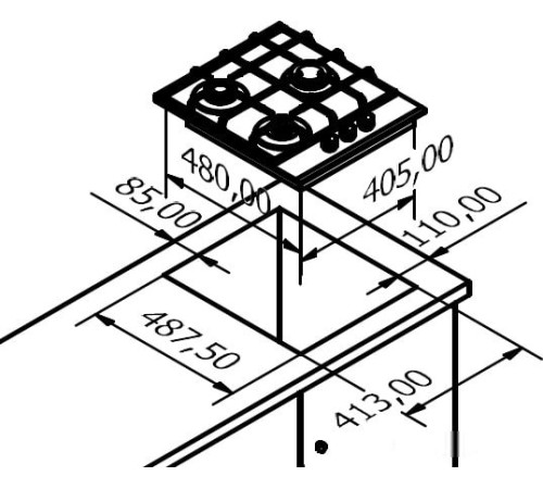 Варочная панель KUPPERSBERG FQ 42 B