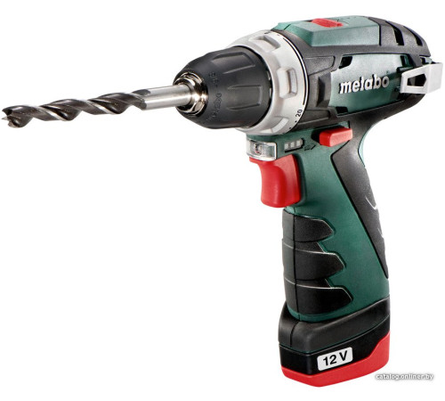 Дрель-шуруповерт Metabo PowerMaxx BS Basic 600080500 с 2-мя АКБ 2 Ah