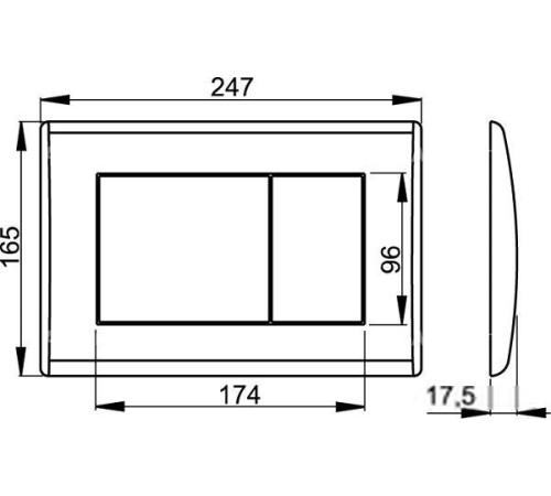 Панель смыва Alcaplast M271