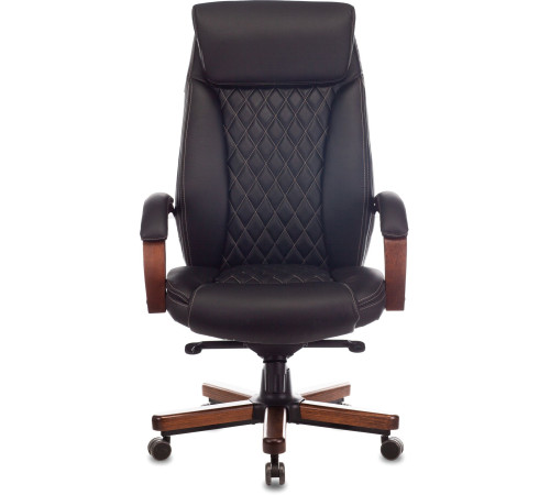 Кресло Бюрократ T-9924WALNUT черный