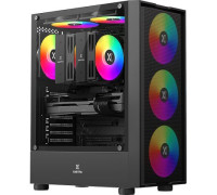 Корпус XASTRA A301 4FRGB черный