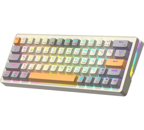 Клавиатура JEGG ZA63 Pro Beige Gray Yellow TNT Yellow